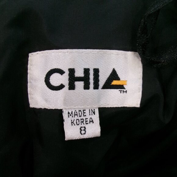 Vintage Leather Black Pencil Skirt XS 0 Vintage Size 8 Chia - Picture 10 of 11